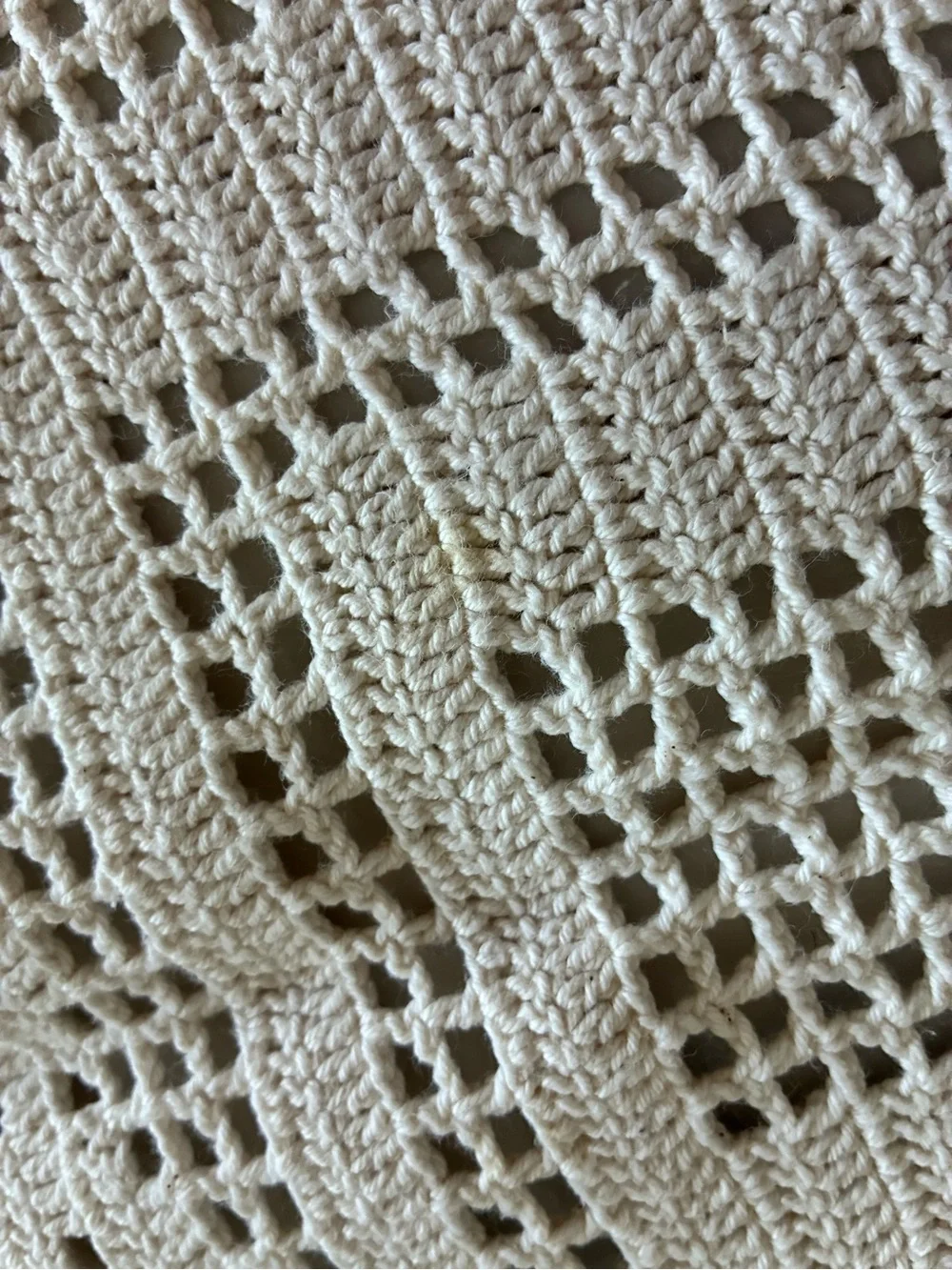Hand-Crocheted Cream table place mats